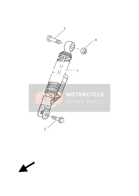 Yamaha CW50L 2013 Suspension arrière pour un 2013 Yamaha CW50L